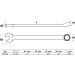 BGS Maul-Ringschlüssel | extra lang | SW 12 mm | 1228-12