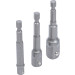 BGS Adapter-Satz für Bohrmaschinen | Antrieb Außensechskant 6,3 mm (1/4"""") | Abtrieb Außenvierkant 6,3 mm (1/4"""") / 10 mm (3/8"""") / 12,5 mm (1/2"""") | 3-tlg | 8204 BGS Adapter-Satz für Bohrmaschinen | Antrieb Außensechskant 6,3 mm (1/4"""") | Abtrieb Außenvierkant 6,3 mm (1/4"""") / 10 mm (3/8"""") / 12,5 mm (1/2"""") | 3-tlg | 8204