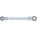 BGS Doppel-Ratschen-Ringschlüssel | abwinkelbar | mit E-Profil RiNGK | öpfen | SW E20 x E24 | 71028-20X24 BGS Doppel-Ratschen-Ringschlüssel | abwinkelbar | mit E-Profil RiNGK | öpfen | SW E20 x E24 | 71028-20X24