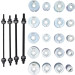 BGS Zug- und Druckhülsen-Satz | mit 4 Spindeln | 24-tlg | 1514 BGS Zug- und Druckhülsen-Satz | mit 4 Spindeln | 24-tlg | 1514