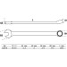 BGS Maul-Ringschlüssel | extra lang | SW 18 mm | 1228-18 BGS Maul-Ringschlüssel | extra lang | SW 18 mm | 1228-18
