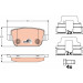 Bremsklötze HA | FORD Focus,Galaxy,Mondeo,VOLVO 05 | GDB1732 Bremsklötze HA | FORD Focus,Galaxy,Mondeo,VOLVO 05 | GDB1732