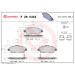 BREMBO Bremsklötze Xtra VA HONDA CR-V 06 XTRA LINE P 28 045X