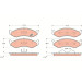 Bremsklötze VA | JEEP Cherokee,Wrangler,KIA 86 | GDB1153 Bremsklötze VA | JEEP Cherokee,Wrangler,KIA 86 | GDB1153