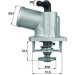 Integralthermostat mit Dichtung | OPEL Astra G/Zaff. Mot.16XEL/X14XE | TI 55 92D Integralthermostat mit Dichtung | OPEL Astra G/Zaff. Mot.16XEL/X14XE | TI 55 92D
