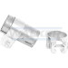 DM44,5 L90 Rohrverbinder | Rohr mit Schelle | 86144 DM44,5 L90 Rohrverbinder | Rohr mit Schelle | 86144