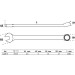 BGS Maul-Ringschlüssel | extra lang | SW 8 mm | 1228-8 BGS Maul-Ringschlüssel | extra lang | SW 8 mm | 1228-8