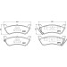 BREMBO Bremsklötze HA | MERCEDES M-Klasse 98-05 | P 50 040 BREMBO Bremsklötze HA | MERCEDES M-Klasse 98-05 | P 50 040