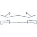 391-1121 Montagesatz f.Bremsklötze | FORD Fiesta,Ka,MAZDA,VOLVO 89 | 109-1121 391-1121 Montagesatz f.Bremsklötze | FORD Fiesta,Ka,MAZDA,VOLVO 89 | 109-1121