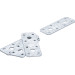 BGS Flachverbinder | 100 x 35 x 2 mm | 4-tlg | 80784 BGS Flachverbinder | 100 x 35 x 2 mm | 4-tlg | 80784