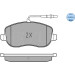 Bremsbelagsatz Peugeot S. 807 02- Mit Sensor | 025 202 6119/W