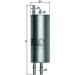MAHLE Kraftstofffilter | KL 167 MAHLE Kraftstofffilter | KL 167