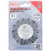 BGS Scheibenbürste | Antriebswelle 6 mm | gezopft | Ø 75 mm | 3982 BGS Scheibenbürste | Antriebswelle 6 mm | gezopft | Ø 75 mm | 3982