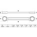 BGS Doppel-Ringschlüssel | extra flach | SW 18 x 19 mm | 30336 BGS Doppel-Ringschlüssel | extra flach | SW 18 x 19 mm | 30336