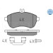 Bremsbelagsatz Db P. W204 07 | 025 243 0620/K1 Bremsbelagsatz Db P. W204 07 | 025 243 0620/K1