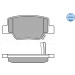 Bremsbelagsatz Toyota T. Verso 09- Mit Sensor | 025 249 2616/W