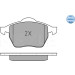 Bremsbelagsatz Vw S. A100/A6 90- Mit Sensor | 025 206 7619/W