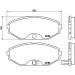 BREMBO Bremsklötze VA | NISSAN Maxima 99-03 | P 56 045
