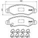 BREMBO Bremsklötze VA | OPEL Agila SUZUKI Ignis 00 | P 79 015 BREMBO Bremsklötze VA | OPEL Agila SUZUKI Ignis 00 | P 79 015