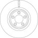 Bremsscheibe Jaguar P.Xk 06 TRW SINGLE DF6223S