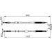Handbremsseil | OPEL Corsa E 14 | 1987482884