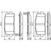 Bremsklötze | CHEVROLET,OPEL | 0 986 494 251 Bremsklötze | CHEVROLET,OPEL | 0 986 494 251