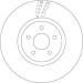 51 481 078 Bremsscheibe VA FORD Kuga, Focus, Tourneo 12 TRW SINGLE DF6662S