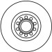 Bremsscheibe Vw S. A4/A6/Passat TRW SINGLE DF4262S