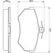 Bremsbelagsatz Vw P. Caddy/Golf/Passat 88-03 | 0 986 460 944