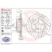 11 481 134 Brembo Premium VA zweiteilig BMW 1, 3 04-13 PRIME LINE - Composite 09.C420.13