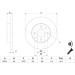 Bremsscheibe VA/HA | ALFA,FIAT,LANCIA 88 | 0 986 478 342