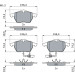 Bremsklötze | AUDI,SKODA,VW | 0 986 424 482 Bremsklötze | AUDI,SKODA,VW | 0 986 424 482
