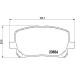 BREMBO Bremsklötze VA | TOYOTA Avensis Verso 01-11 | P 83 061 BREMBO Bremsklötze VA | TOYOTA Avensis Verso 01-11 | P 83 061