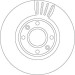 Bremsscheibe Db P. W204 07 TRW SINGLE DF4813S