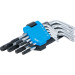 BGS Winkelschlüssel-Satz | kurz | T-Profil (für Torx) mit Bohrung T10 - T50 | 9-tlg | 809 BGS Winkelschlüssel-Satz | kurz | T-Profil (für Torx) mit Bohrung T10 - T50 | 9-tlg | 809
