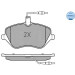 Bremsbelagsatz Peugeot S. 407 04- Mit Sensor | 025 241 3317/W Bremsbelagsatz Peugeot S. 407 04- Mit Sensor | 025 241 3317/W