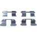 391-1285 Montagesatz f.Bremsklötze | DAEWOO Lanos,Matiz 98 | 109-1285