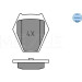 Bremsbelagsatz Vw S. A6 (8St) Mit Sensor | 025 232 8017/W Bremsbelagsatz Vw S. A6 (8St) Mit Sensor | 025 232 8017/W