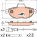 Bremsklötze VA | FORD KA 08 | GDB2041 Bremsklötze VA | FORD KA 08 | GDB2041