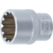 BGS Steckschlüssel-Einsatz Gear Lock | Antrieb Innenvierkant 12,5 mm (1/2"""") | SW 21 mm | 10221