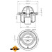 NRF Thermostat, Kühlmittel 725076 EASY FIT