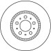 Bremsscheibe Volvo P. S60/S80/V TRW SINGLE DF4053S