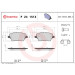 BREMBO Bremsklötze VA FORD B:Max,Fiesta 08 XTRA LINE P 24 151X