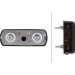 Kennzeichenleuchte Metall schwarz | für Anbau, 2 Befestigungsschr. M6 | 2KA 997 011-001
