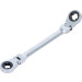 BGS Doppel-Ratschen-Ringschlüssel abwinkelbar mit E-Profil Ringköpfen SW E20 x E24 71028-20X24