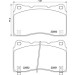 BREMBO Bremsklötze VA | HONDA Civic 16 | P 28 099