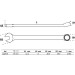 BGS Maul-Ringschlüssel | extra lang | SW 19 mm | 1228-19 BGS Maul-Ringschlüssel | extra lang | SW 19 mm | 1228-19