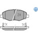 Bremsbelagsatz Toyota P. Hi-Lux 05- Mit Sensor | 025 245 2316/W