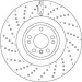 15 481 178 Bremsscheibe VA MERCEDES M-Klasse 11 TRW SINGLE DF6687S