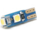 LED Glassockel T5 W2W W2x4,6d 3x 3030 12V SMD Weiß LED Glassockel T5 W2W W2x4,6d 3x 3030 12V SMD Weiß